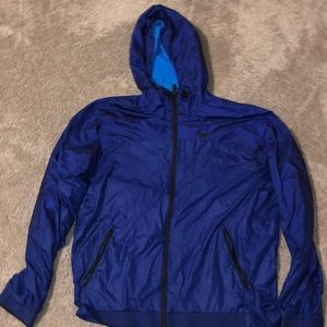 Blue nike wind breaker